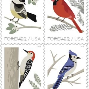2018 Stamp Sheets Featuring Birds  Birds in Winter